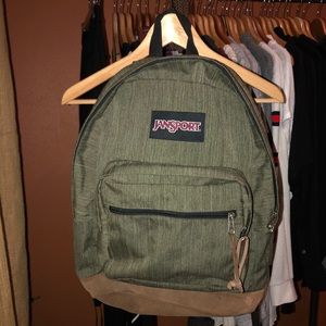 🎒Green Canvas JanSport Backpack🎒